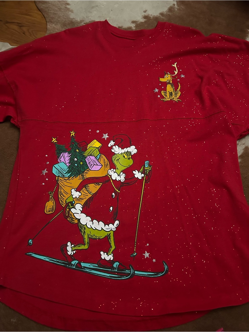 Red Grinch Holiday Graphic Sweatshirt - Women